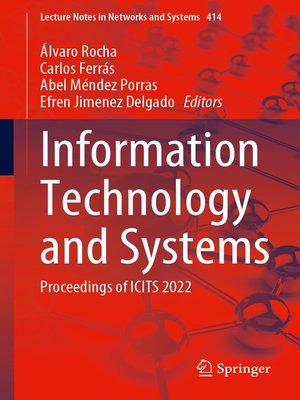 cover image of Information Technology and Systems